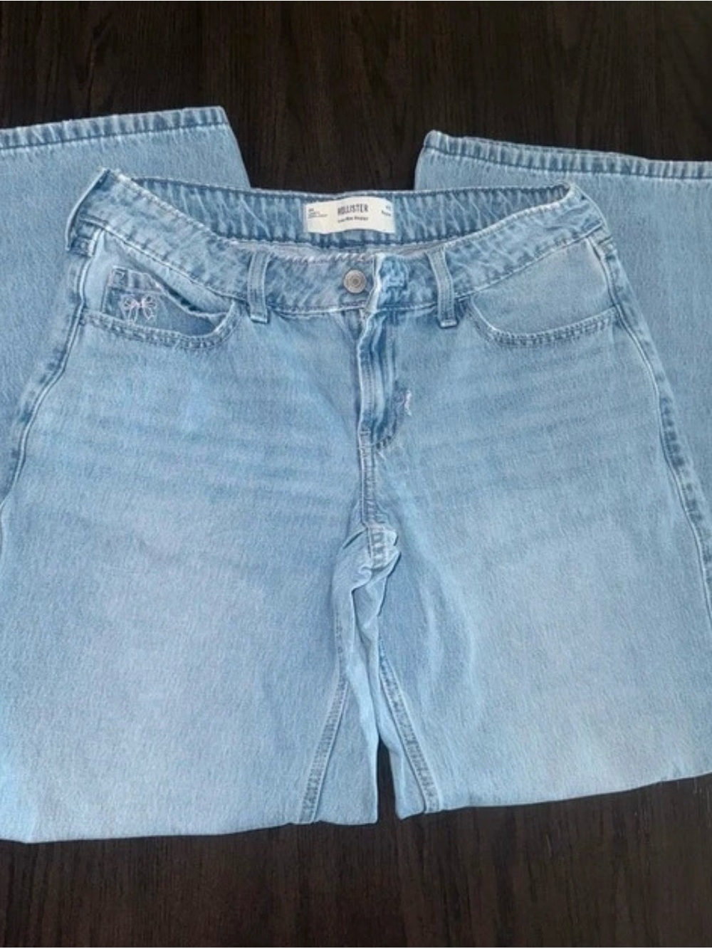 Hollister Light Blue Wide Leg Jeans
